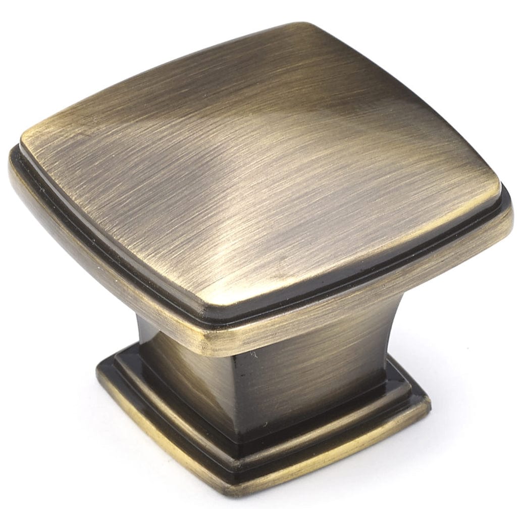 Transitional Knob, 1-11/16" x 1-11/16", Antique English alt 0