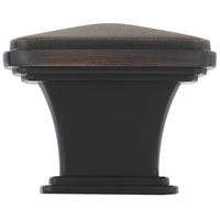Transitional Knob, 1-11/16" x 1-11/16", Brushed Oil-Rubbed Bronze alt 0