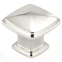 Transitional Knob, 1-7/32" x 1-7/32", Polished Nickel alt 0