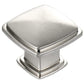 Transitional Knob, 1-7/32" x 1-7/32", Brushed Nickel alt 0