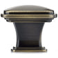 Transitional Knob, 1-7/32" x 1-7/32", Antique English alt 0