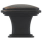 Transitional Knob, 1-7/32" x 1-7/32", Brushed Oil-Rubbed Bronze alt 0