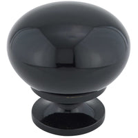 Traditional Knob, 1-1/4" D, Black alt 0