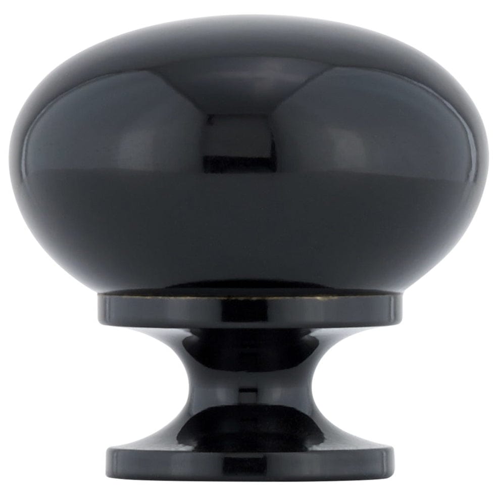 Traditional Knob, 1-1/4" D, Black alt 0