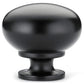 Traditional Knob, 1-1/4" D, Matte Black alt 0