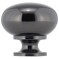 Traditional Knob, 1-1/4" D, Black Nickel alt 0