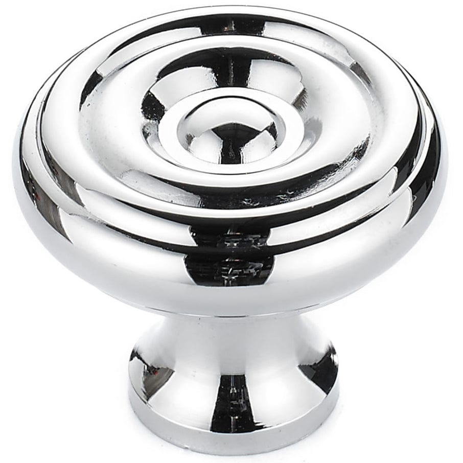 Traditional Knob, 1-1/4" D, Chrome alt 0