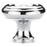 Traditional Knob, 1-1/4" D, Chrome alt 0