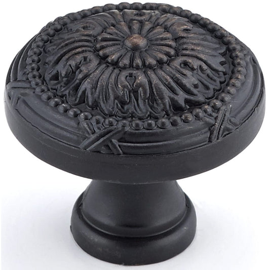 Traditional Knob, 1-1/4" D, Brushed Oil-Rubbed Bronze alt 0
