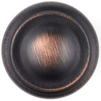 Traditional Knob, 1-3/16" D, Brushed Oil-Rubbed Bronze alt 0