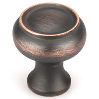 Traditional Knob, 1-3/16" D, Brushed Oil-Rubbed Bronze alt 0