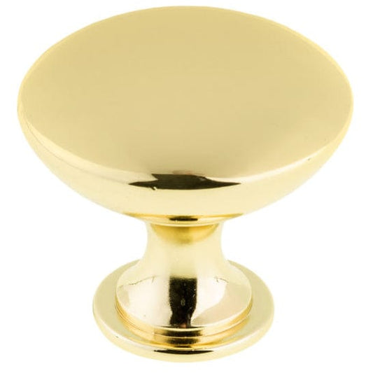 Contemporary Knob, 1-9/16" D, Satin Gold alt 0