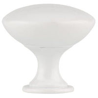 Contemporary Knob, 1-9/16" D, White alt 0