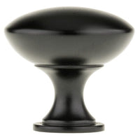 Contemporary Knob, 1-9/16" D, Matte Black alt 0