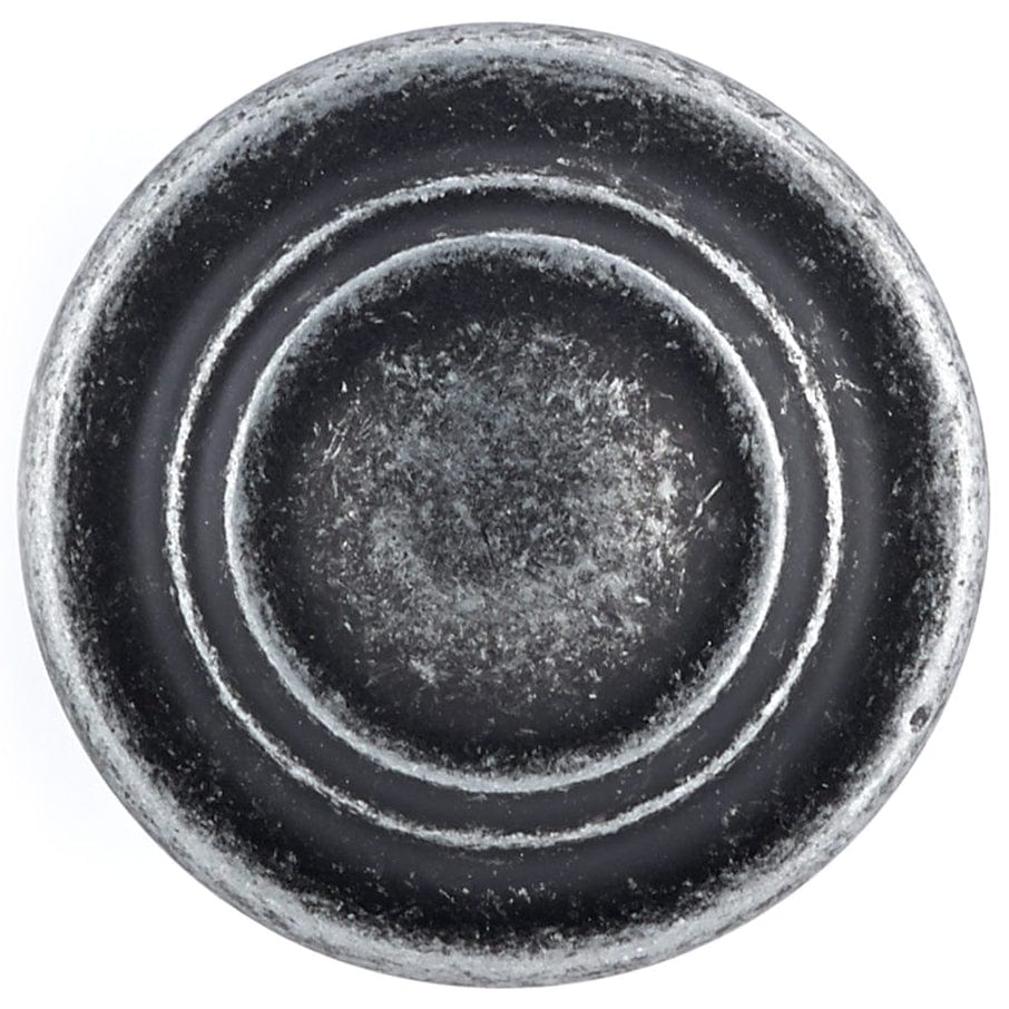 Traditional Knob, 1-5/16" D, Natural Iron alt 0