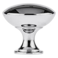 Traditional Knob, 1-3/16" D, Chrome alt 0