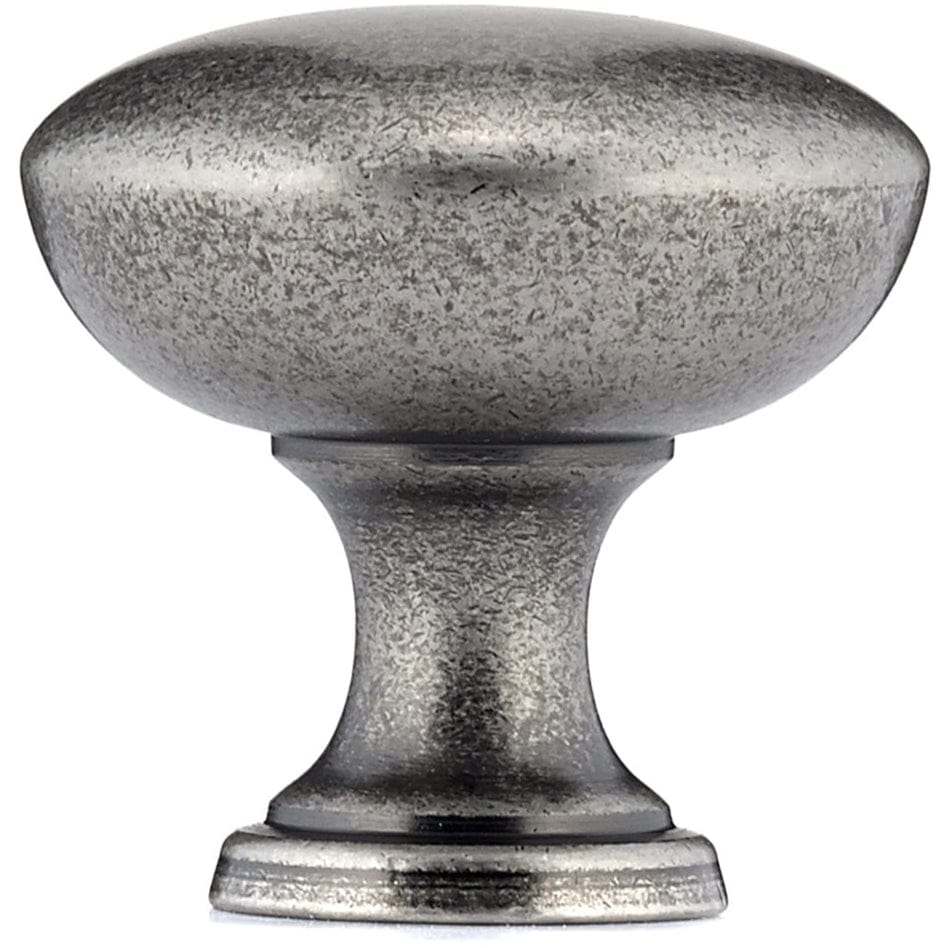 Traditional Knob, 1-3/16" D, Pewter alt 0