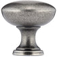 Traditional Knob, 1-3/16" D, Pewter alt 0