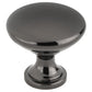 Traditional Knob, 1-3/16" D, Black Nickel alt 0