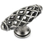 Traditional Knob, 2-9/32" x 25/32", Natural Iron alt 0