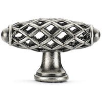 Traditional Knob, 2-9/32" x 25/32", Natural Iron alt 0