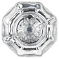 Eclectic Knob, 1-5/16" D, Clear, Chrome alt 0