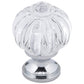 Eclectic Knob, 1-1/8" D, Clear, Chrome alt 0