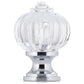 Eclectic Knob, 1-1/8" D, Clear, Chrome alt 0