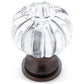 Eclectic Knob, 1-1/8" D, Brushed Oil-Rubbed Bronze, Clear alt 0