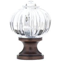 Eclectic Knob, 1-1/8" D, Brushed Oil-Rubbed Bronze, Clear alt 0