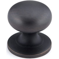 Traditional Knob, 1-1/4" D, Brushed Oil-Rubbed Bronze alt 0