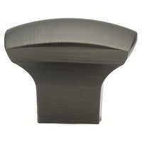 Contemporary Knob, 1-7/32" x 1-7/32", Antique Nickel alt 0