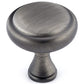 Traditional Knob, 1-1/4" D, Antique Nickel alt 0
