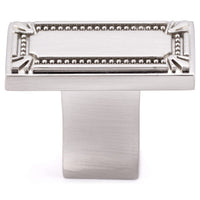 Traditional Knob, 1-11/16" x 7/8", Brushed Nickel alt 0