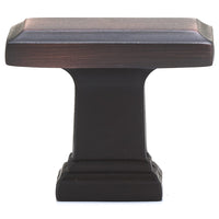 Transitional Knob, 1-1/2" x 15/16", Brushed Oil-Rubbed Bronze alt 0