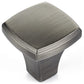 Transitional Knob, 1-1/4" x 1-1/4", Antique Nickel alt 0