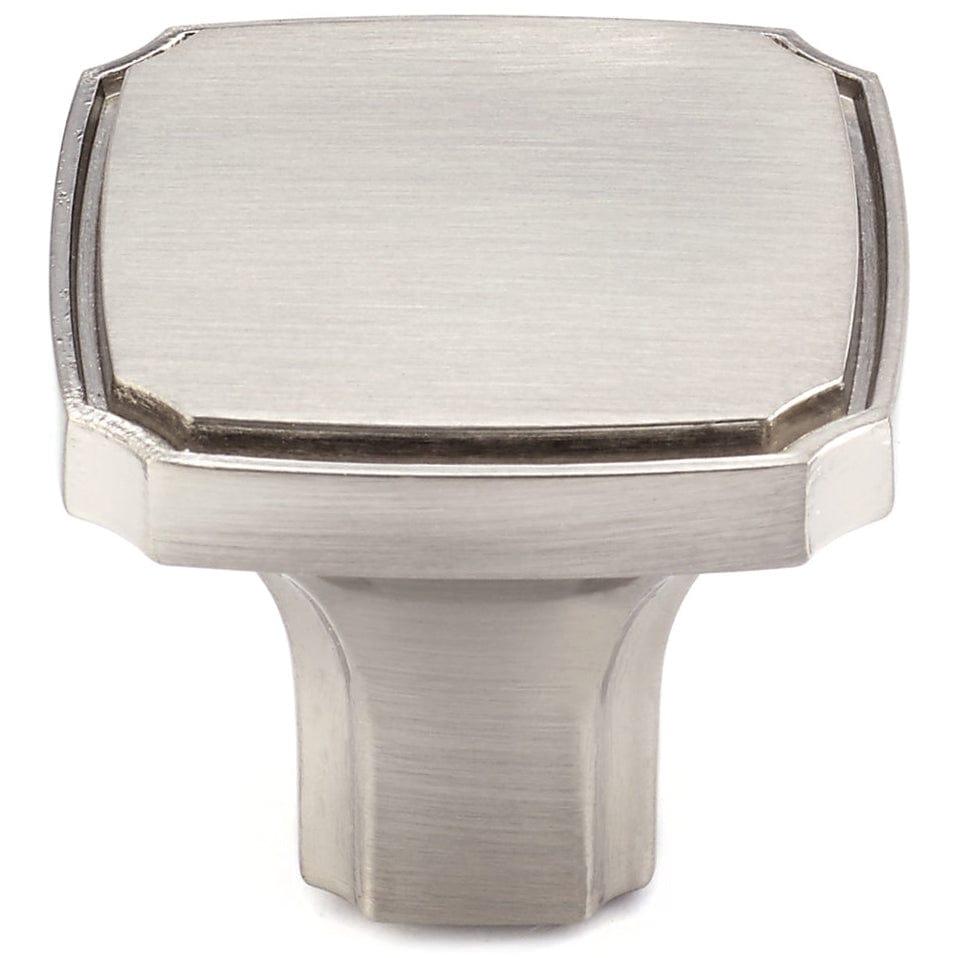 Transitional Knob, 1-3/8" x 1-3/8", Brushed Nickel alt 0