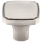 Transitional Knob, 1-3/8" x 1-3/8", Brushed Nickel alt 0