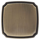 Transitional Knob, 1-3/8" x 1-3/8", Antique English alt 0