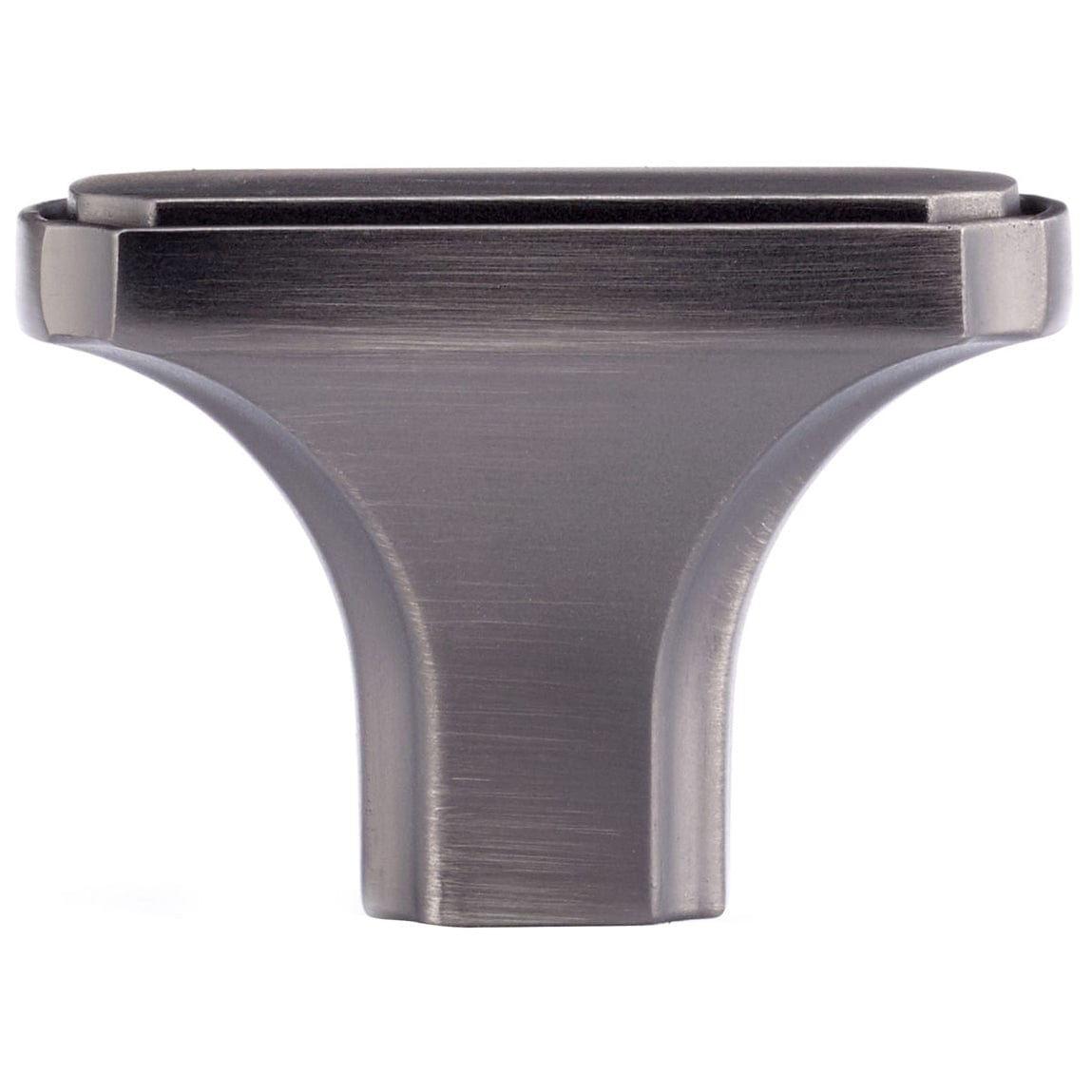 Transitional Knob, 1-11/16" x 27/32", Antique Nickel alt 0