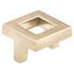 Transitional Knob, 1-21/32" x 1-21/32", Champagne Bronze alt 0