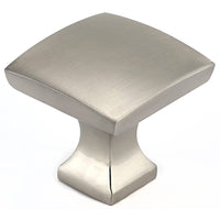 Transitional Knob, 1-5/16" x 1-5/16", Brushed Nickel alt 0