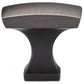 Transitional Knob, 1-5/16" x 1-5/16", Brushed Oil-Rubbed Bronze alt 0