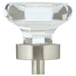 Eclectic Knob, 1-3/8" D, Brushed Nickel, Clear alt 0