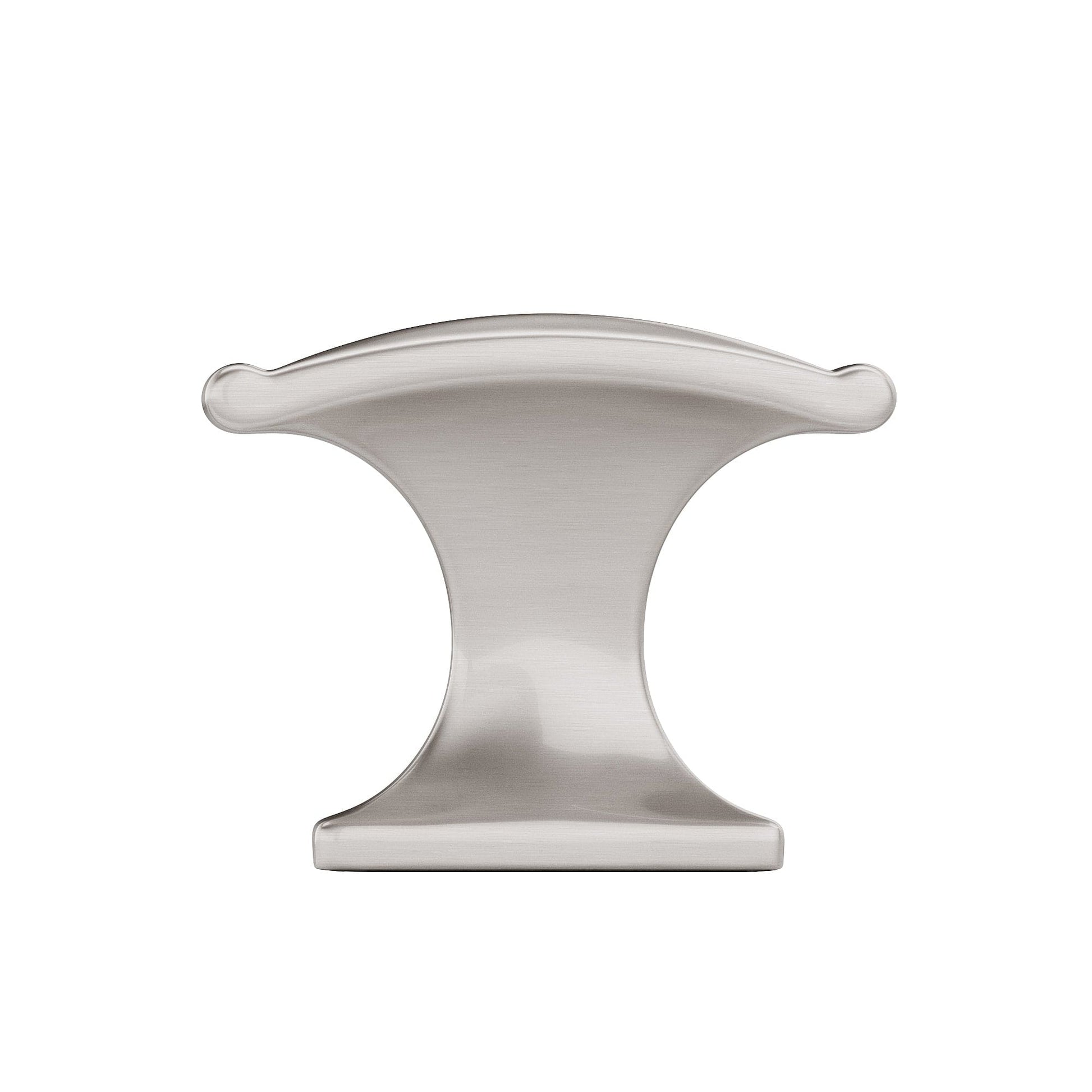 Traditional Knob, 1-3/8" x 25/32", Brushed Nickel alt 0