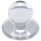 Contemporary Knob, 1-7/8" D, Transparent/Clear, Mirror Effect alt 0