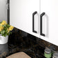 Contemporary Pull, 5-1/16" Center-to-Center, Matte Black