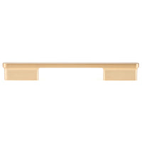 Contemporary Pull, 6-5/16" Center-to-Center, Brushed Gold alt 0