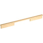 Contemporary Pull, 12-5/8" Center-to-Center, Brushed Gold alt 0