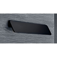 Contemporary Pull, 10-1/8" Center-to-Center, Matte Black alt 0